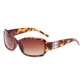 The Karissa Bifocal Sun Readers for Women + 1.50 Brown Tortoise