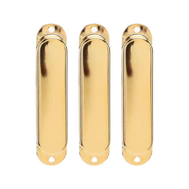 3Pcs Electric Guitar Single Coil Pickup Cover Copper Instrument Accessory