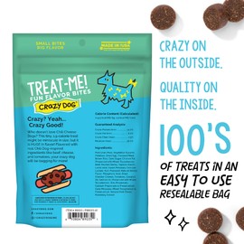 Crazy Dog Treat-Me! Mini Treats: Chili Dog - 4 oz.