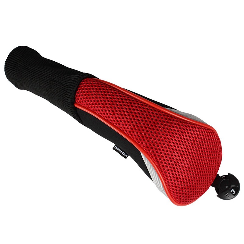 Andux Long Neck Golf Hybrid Club Head Covers with Dial