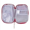 Red Portable Mini First Aid Pouch,Outdoor Camping Home Survival First