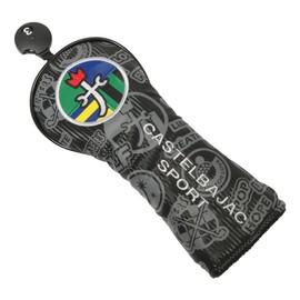 Castelbajac 7233399306 Men's Sports Golf Utility Cover, For Sports, UT, Allover Print, KAMON Embroidery, [99] Black