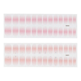 Zinipin KA00075 KB00009 Nail Seal, Just Stick Toping GEL Adult Pink, Glitter Pink, Rose Pink, Set of 2