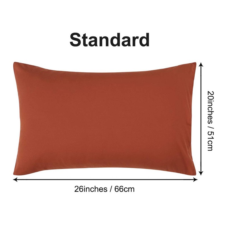 PiccoCasa 2 Packs Luxury 1800 Bedding Brushed Microfiber Pillow Cases