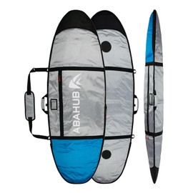 Abahub Premium 9'0 x 24 Surfboard Travel Bag, Foam Padded Surf Board Cover, Longboard Carrying Bags for Surfing, Outdoor, Airplane, Car, Truck, Blue