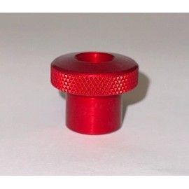 Sherwood Mfg. Corp. 1" Aluminum Knurled Knob, 5/16-18 Through Tapped Hole