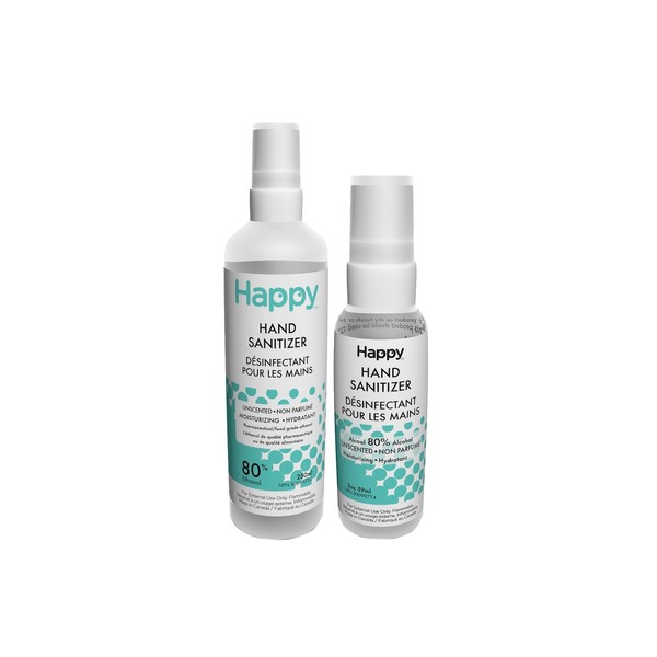 Happy Hand Sanitizer Small + Large Spray Bundle