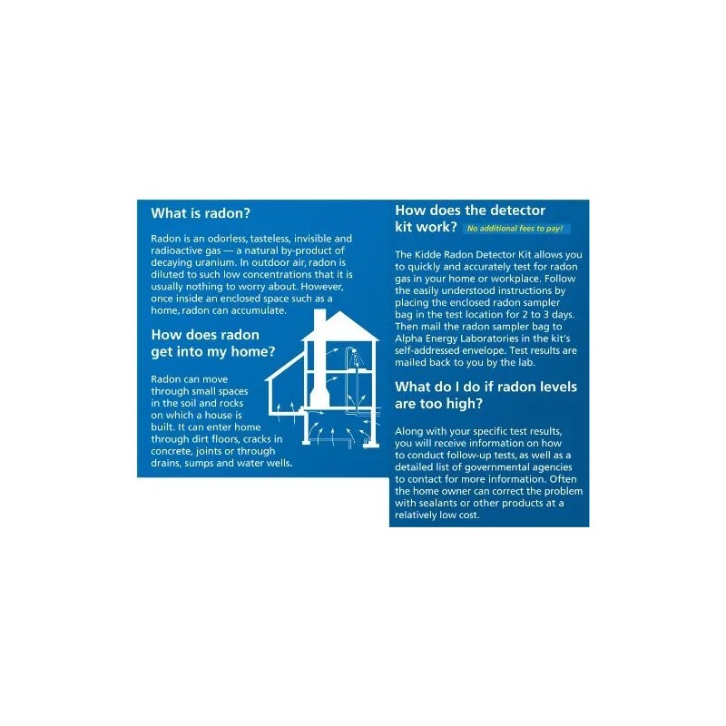 Kidde Radon Detector, Home Kit