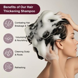 Hair Growth Shampoo for Thinning Hair: Advanced Biotin and Rosemary Shampoo with Rice Water for Women and Men Hair Loss - Herbal Essences Promotes Thicker Hair, 10.56 Fl Oz