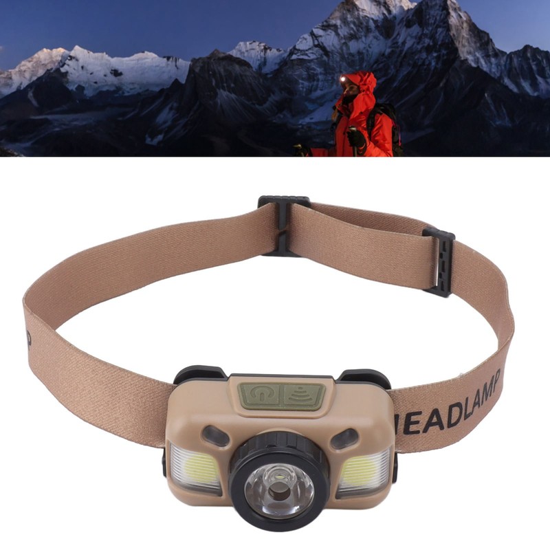 LED Headlamp Rechargeable Bright White Dual Light Mode Head Lamp