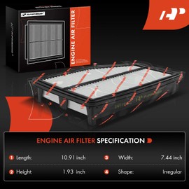 A-Premium Engine Air Filter Compatible with Honda CR-V CRV 2015 2016, L4 2.4L, Replace# 172205LAA00