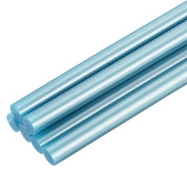 sourcing map Mini Hot Glue Sticks for Glue Gun 0.28-inch x 4-inch Metallic Blue 6pcs