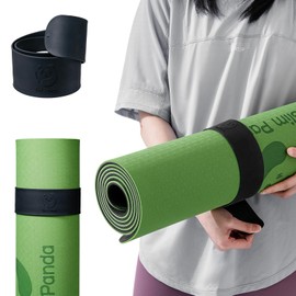 Slim Panda Yoga Mat Strap Slap Band, Yoga Mat Band is designed to keep your yoga mat rolled up tightly in seconds, suitable for most yoga mats (60 cm L x 50 cm W)