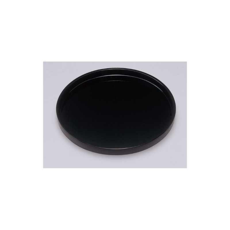 Nakanishi Kogei 3199003 Round Bon, Black, Plain, 11.8 inches (30