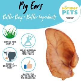 hotspot pets Build Your Own Premium Dog Chew Box - All Natural Dog Chews, Bones & Treats - Bully Stick, Ears, Jerky Chews, Antlers, Hooves,- Single Ingredient Chews for Light & Aggressive Chewers