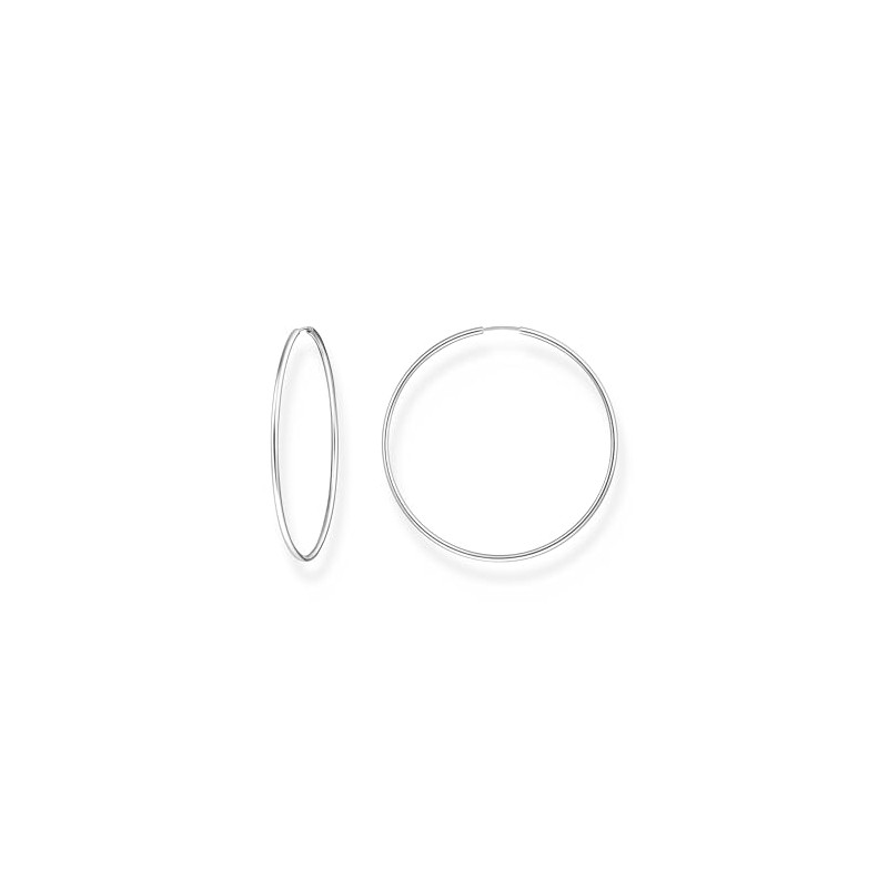 Thomas Sabo Large Hoop Earrings 925 Sterling Silver CR729-001-21, Sterling