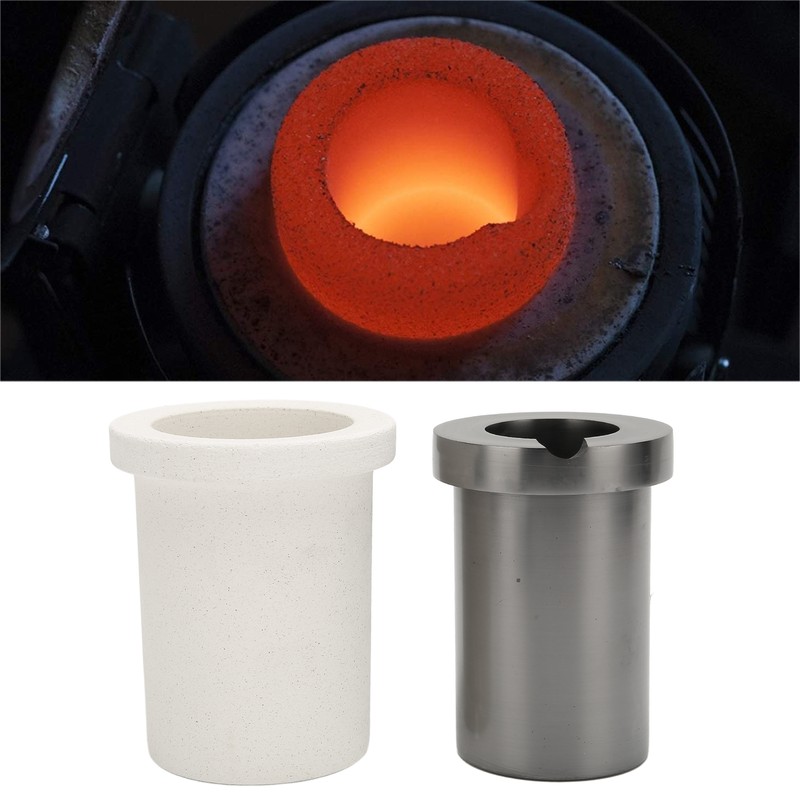 Graphite Crucible Set Induction Gold Melting Furnace High Temperature Resistant