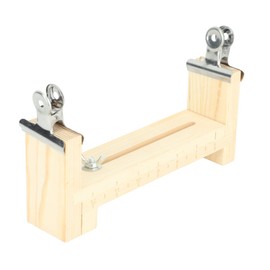 Bracelet Jig, Wooden Bracelet Maker Adjustable Length Paracord Jig U Shape Bracelet Making Holder with Scale and Clamp for Wristband DIY Hand Knitting Braiding Twisting Crafting