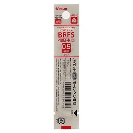 PILOT BRFS-10EF-R Oil-based Ballpoint Pen, Acro Ink Refill, 0.02 inch (0.5 mm), Red