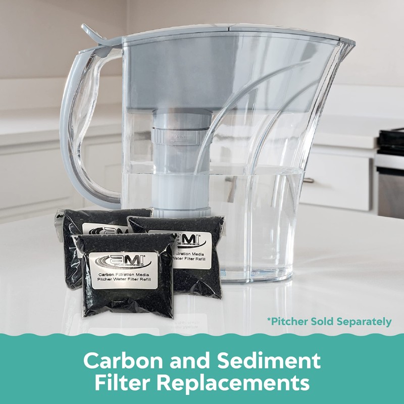 APPLIED MEMBRANES INC. Water Pitcher Filter Refills, Replacement Filters for