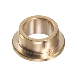 QUARKZMAN Flange Bearing Sleeve 16 mm Bore 22 mm AD 12 mm Length 3 mm Flange Thickness Bronze Bushing Self-Lubricating Bushing Sleeve for Industrial Systems