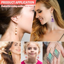 Earring Making Supplies Kit, Caffox 2900pcs Earring Hardware Pieces Repair Parts with Earring Hooks Posts Backs and Jump Rings for Making Earrings Studs and Jewelry Making (Silver & Gold)