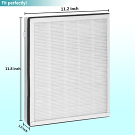 Lhari 2-Pack IC-5018 IC5120 True Hepa Filter, Compatible with InvisiClean Aura IC-5018, Aura II IC-5018 and Sensa IC-5120 Air Purifier, H13 Grade 3-in-1 True HEPA Filter