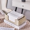 Natural Travertine Textures Bathroom Napkin Holder, Countertop Paper Towel Dispenser