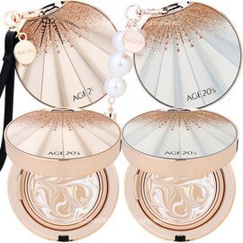 Age 20's Essence Cover Pact HG Aurora Gold Edition No. 21 (1 unit) + decorative keyring (random case) / 에이지투웨니스 에센스 커버 팩트 HG 오로라 골드에디션 21호 본품1개 + 장식 키링 (케이스랜덤)