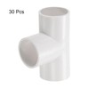 QUARKZMAN PVC Pipe Connector T-shaped Coupling Connection Pipe White 20mm