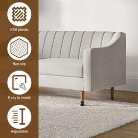 4 Pcs Unbreakable Bed Riser, Multifunctional Adjustable Desk Leg Riser, Heavy Duty Adjustable Furniture Risers, with Anti Slip Design, Stackable Desk Lifts Leg Extenders, for Home Office Sofa Chair