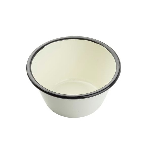 TableCraft 11151 Enamelware Collection Bowl, 14 oz, 5-1/4"L x 5-1/4"W