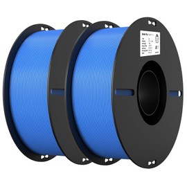 Creality Creality PLA Filament 1.75mm PLA 3D Printer Filament, 2kg Cardboard Spool (4.4lbs), Dimensional Accuracy +/- 0.02mm, Fit Most FDM Printer (Blue & Blue 2-Pack)