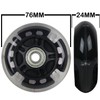 LED Inline Wheels 76mm 82a Skate Inline Skate Light UP