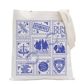 POFULL Law Detective Team TV Show Merch Special Victims Unit Tote Bag Detective Olivia Benson Gift Detective Lover Gift (DUN DUN CA)