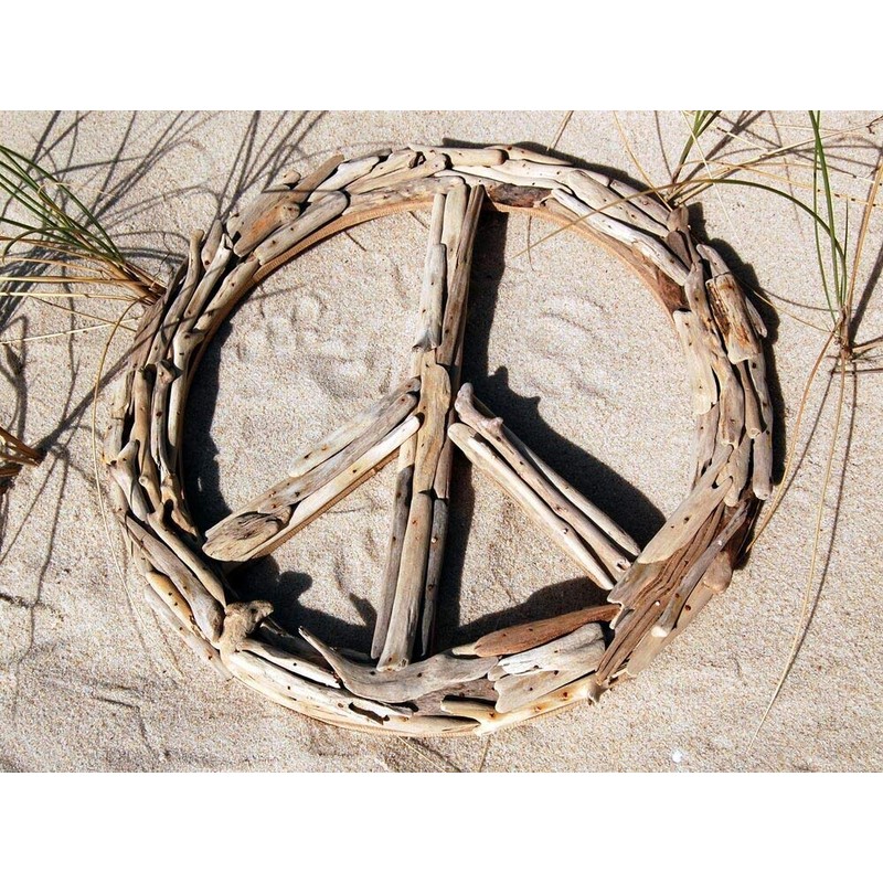 FBA_1435 Starry Driftwood Decoration with Peace Motif 30 cm