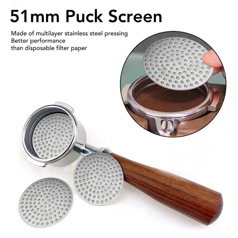 51mm Puck Screen Lower Shower Screen Reusable Coffee Portafilter Puck