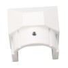 RV Awning End Plug White Solid Aluminum Durable Easy Installation