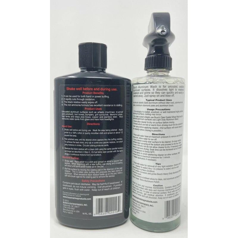 BUSCH Super Shine Aluminum Polish16 fl oz & Aluminum Wash