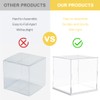 IKOPFLN Clear Acrylic Display Case with White Base, 15 x