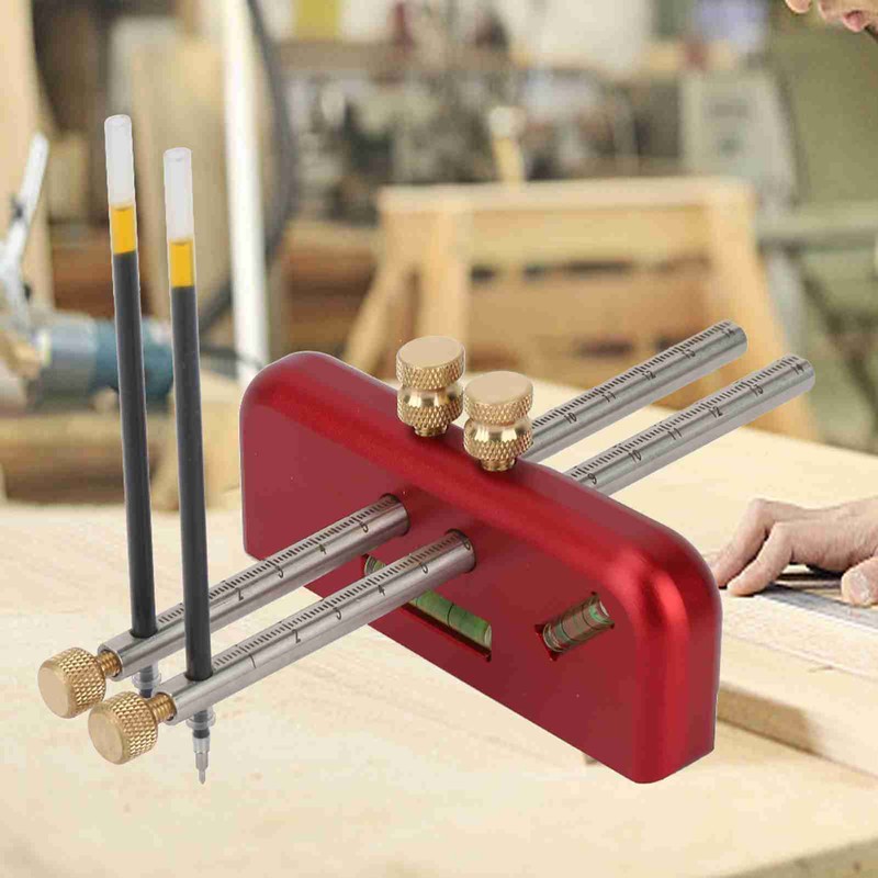 Woodwork Draw Line Adjustable Aluminum Alloy Marking Gauge Wood Scribe