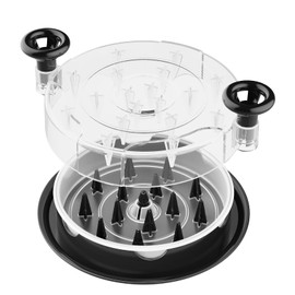 RDRVA Chicken Shredder,Visible Meat Shredder Grinder Machine,Chicken Breast Tool Twist with Anti-Slip & Kitchen Essentials Gadgets, Ergonomic Handle Suitable for Chicken Breast (Black)