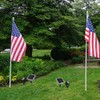 Joylight Flag Pole Light Solar Powered Outdoor, Solar Flagpole Light