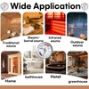 Sauna Thermometer and Hygrometer with 2 Thermometer & Hygrometer Calibration