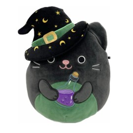 Squishmallows 5" Cleo The Cat Witch, Black