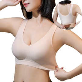 Tophana (Latest Jelly Gel Design) Wireless Bra, Seamless Bra, Excellent Support, Incredibly Comfortable Fit, Wireless Bra, Sports Bra, Night Bra, Brass, Brass, Bust Up, Armpit High Design, Zero