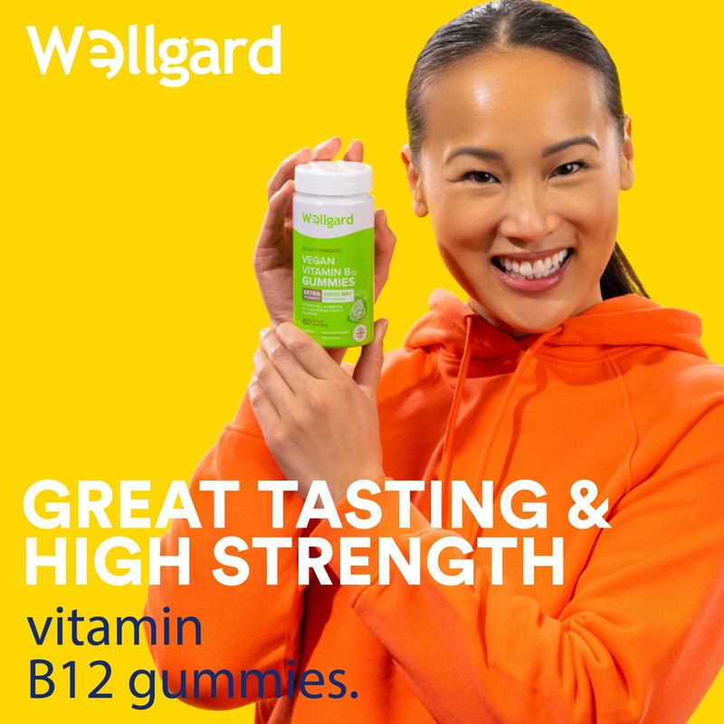 Vegan Vitamin B12 Gummies Wellgard – High Strength B12 Supplement