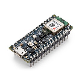 Arduino Nano 33 BLE Sense Rev2 with Headers [ABX00070] – AI Microcontroller with Sensors, Bluetooth, for Wearables, Gesture & Voice Recognition