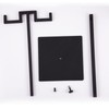 Polmart Tabletop Adjustable Double Hook Handbag Purse Display Stand, Black
