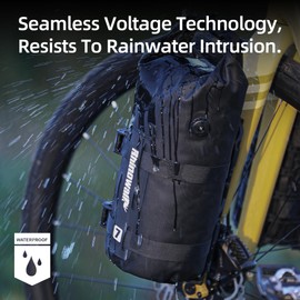 Rhinowalk Bicycle Pannier Rack Bag Waterproof 4/7L Front Bicycle Bag for Pannier Rack Bicycle Fork Bag Roll Top Front Fork Bag Bike Packing